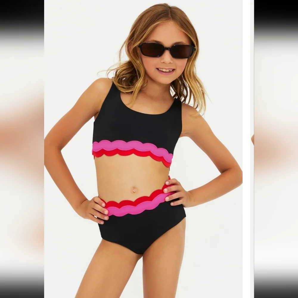 GIRLS BEACH RIOT LITTLE MARIN&HARRIET SET ELECTRIC WAVE  /SIZE:9/10